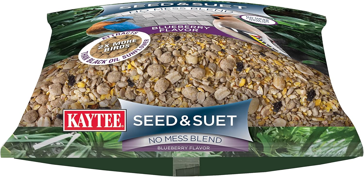Kaytee Seed & Suet No Mess Blend Blueberry Flavor 10 Pounds,(Pack of 3)
