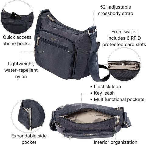 Baggallini Crosstown Hobo Crossbody