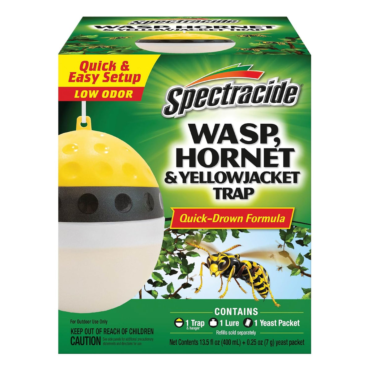 Spectracide Wasp, Hornet & Yellowjacket Trap, 1 Count
