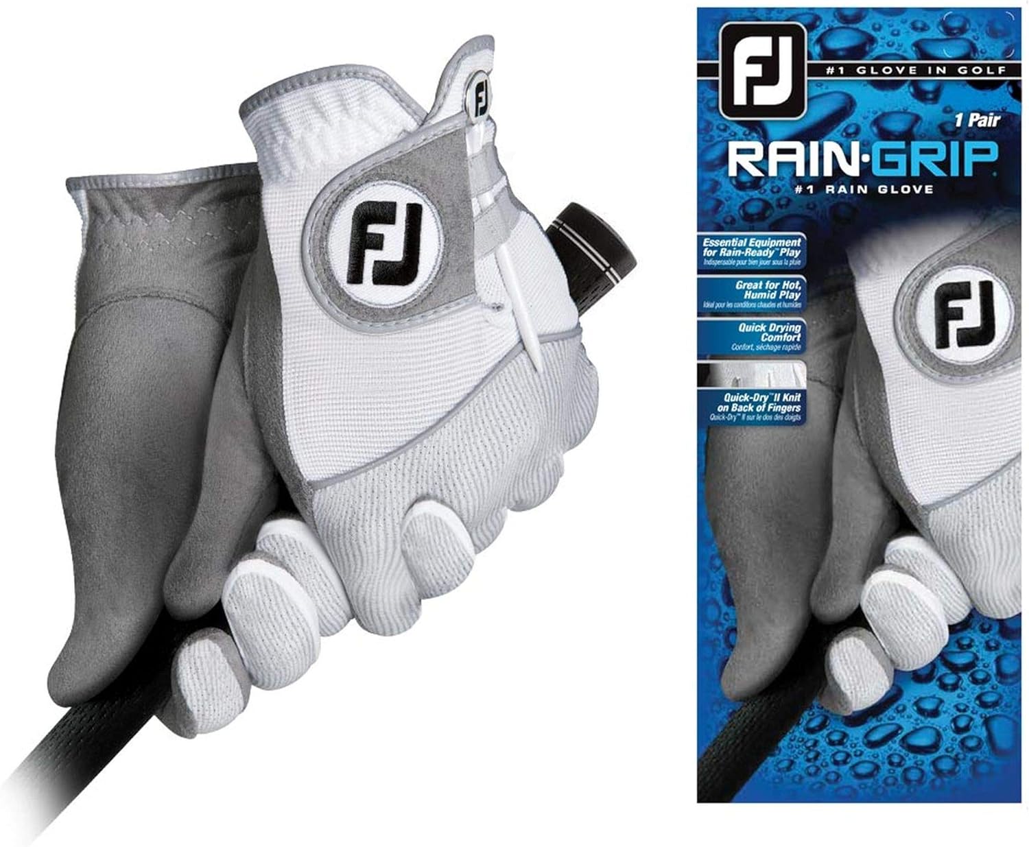 FootJoy Golf RainGrip Gloves (1 Pair)