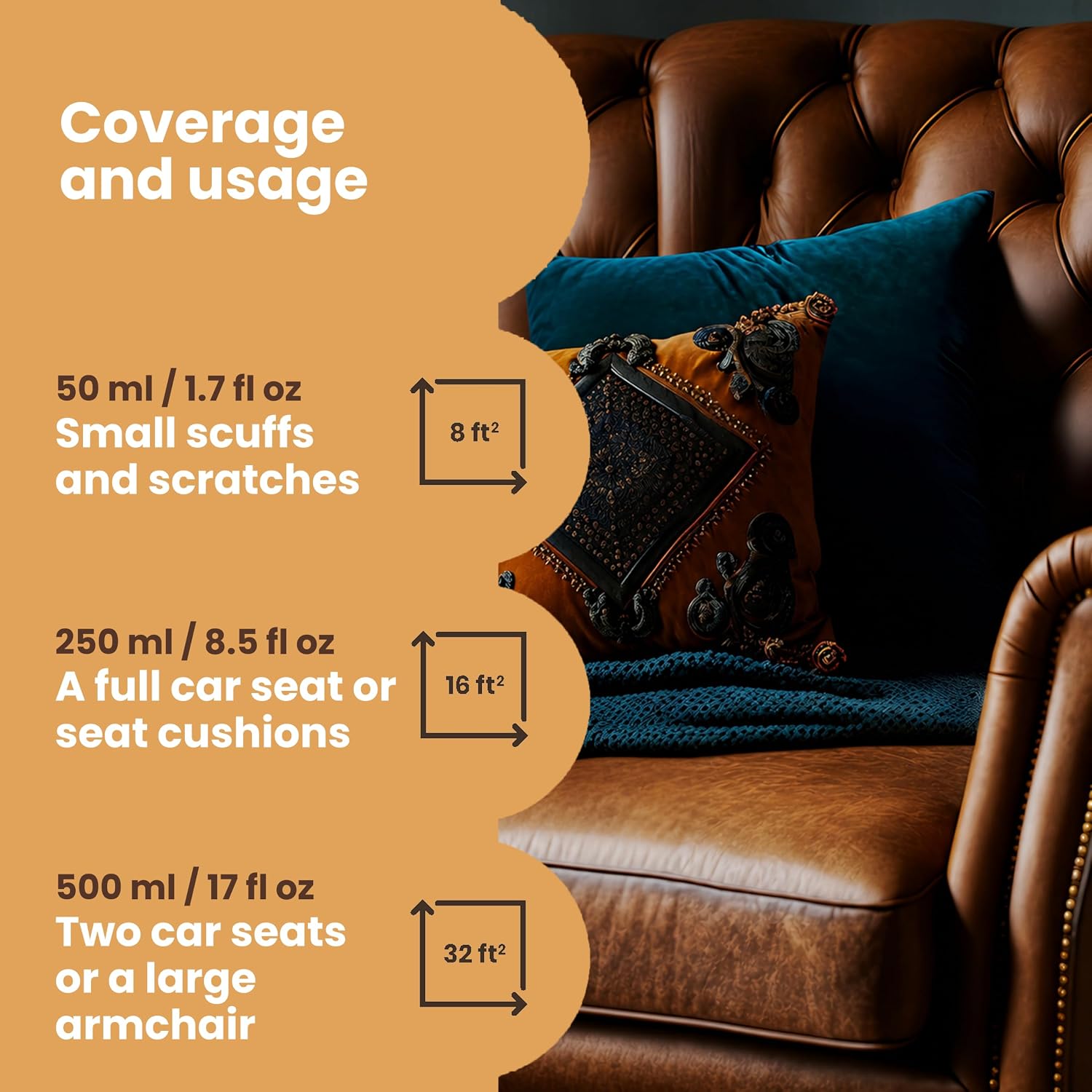 Furniture Clinic Leather Repair Paint, Seal & Color, Beige