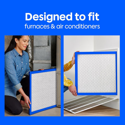 Filtrete 12x12x1 Air Filter, MERV 11, MPR 1000, Allergens & Pet Dander, 3-Month AC and Furnace Filters, Cleaner Air, Reliable Airflow, 2 HVAC Filters (Actual Size 11.68 x 11.68 x 0.81 in)
