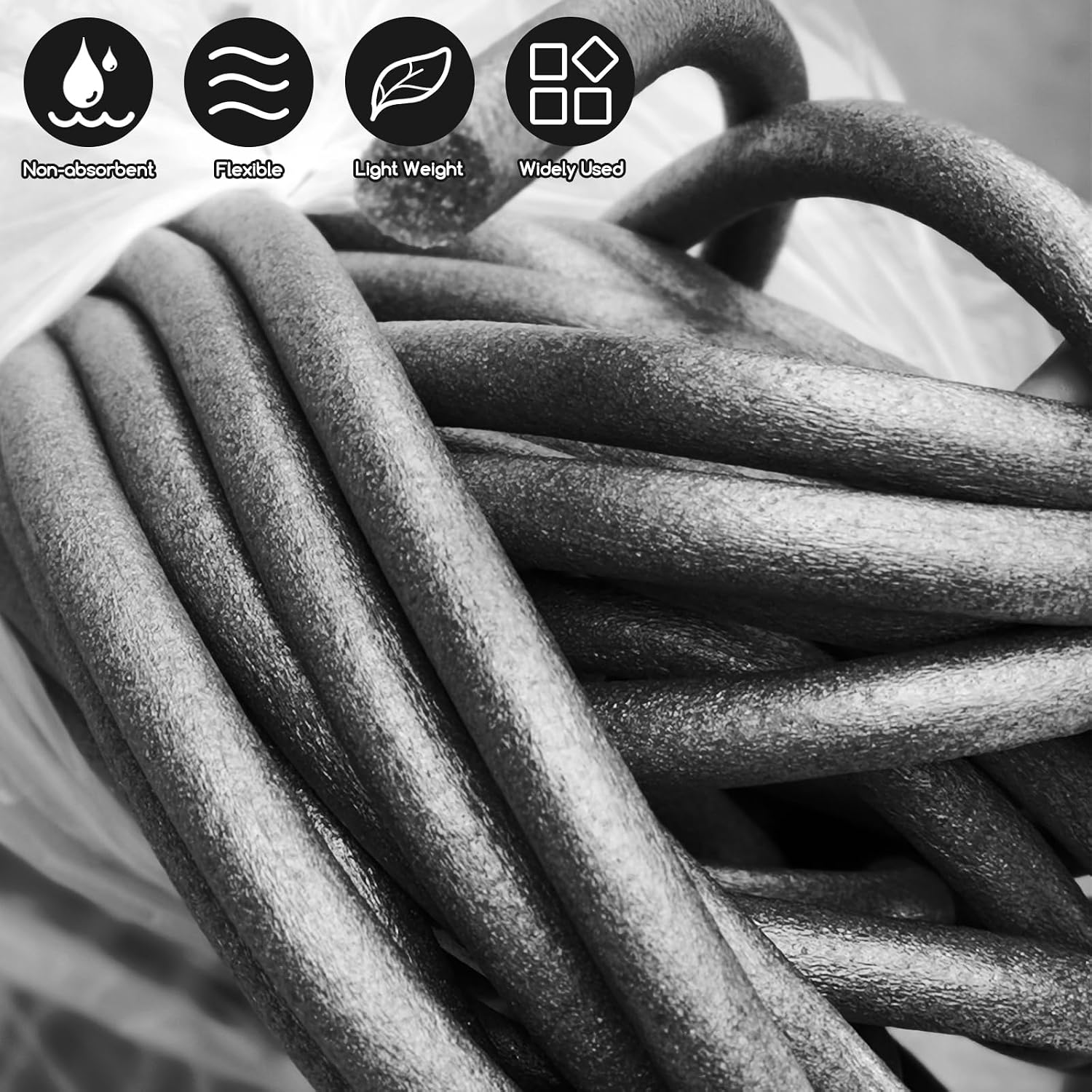 Foam Backer Rod for Gaps Concrete Crack Filler Joints Foam Gap Filler Caulk Saver Backing Rod Filler Rope Concrete Joint Filler (3/4 Inch x 10 Feet)