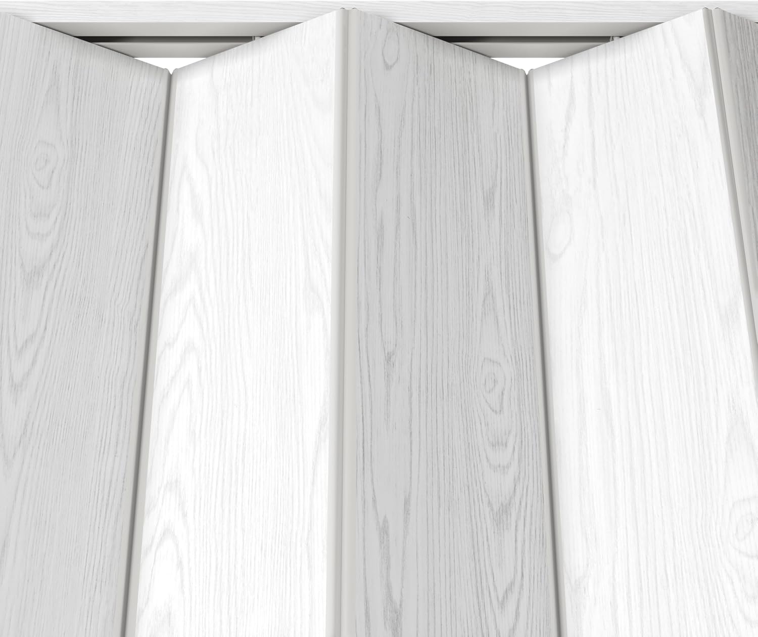 32" x 80" Premium Foldable Accordion Doors,Heavy Duty,White Oak