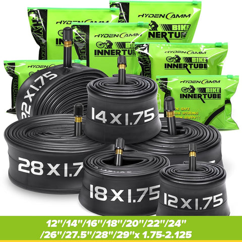 2 Pack Bike Tube 12"/14"/16"/18"/ 20"/ 22"/24"/ 26"/27.5"/28"/29"