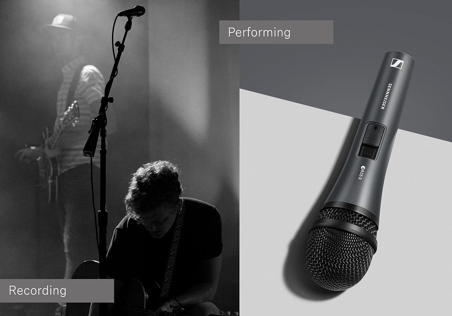 SENNHEISER E825-S Handheld Cardiod Dynamic Microphone with On/Off Switch