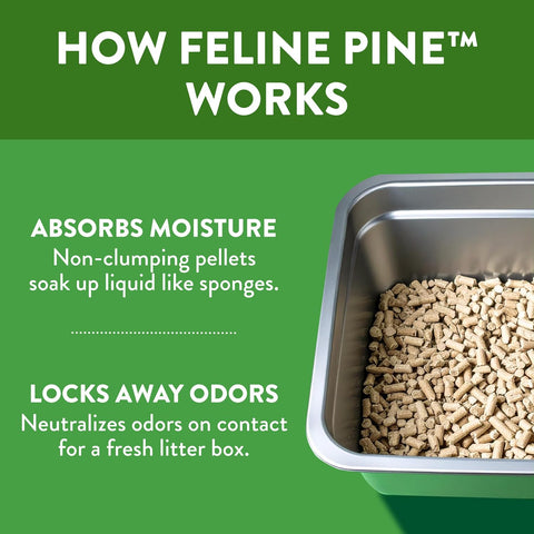 Feline Pine Platinum Non-Clumping Cat Litter 17lb