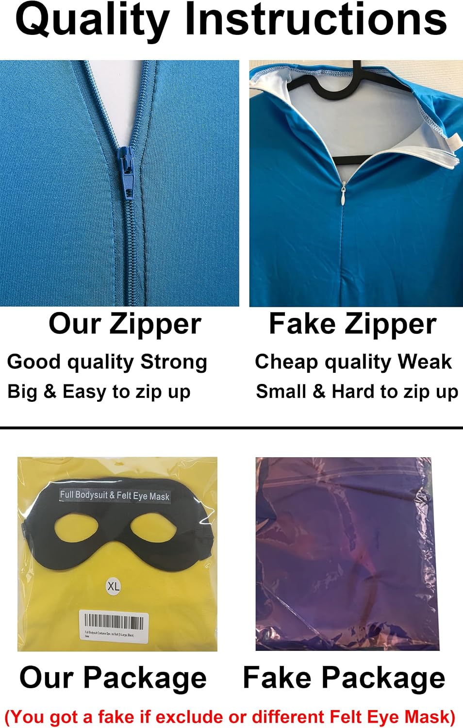 Full Bodysuit Include Felt Eye Mask Kids Costume Open Face Spandex Stretch Zentai Child Suit