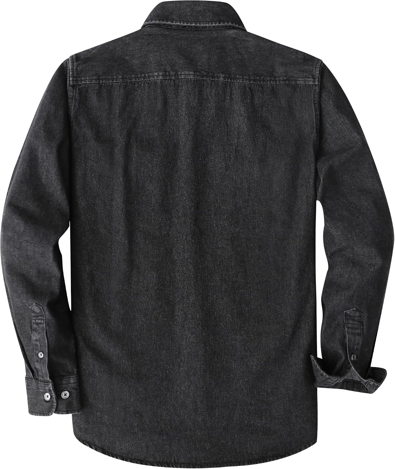Dubinik® 8.8 oz Denim Shirt Men Mens Cowboy Shirts Button Down Long Sleeve