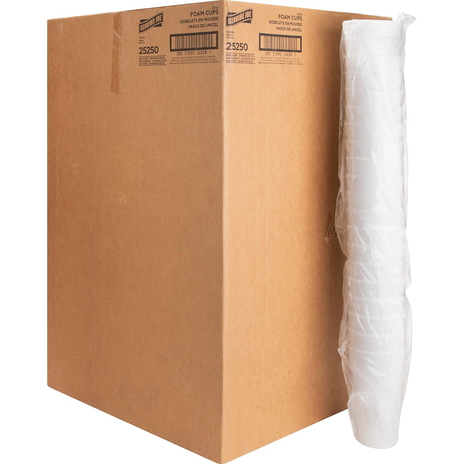 Genuine Joe 20oz Styrofoam Cup (Pack of 500)