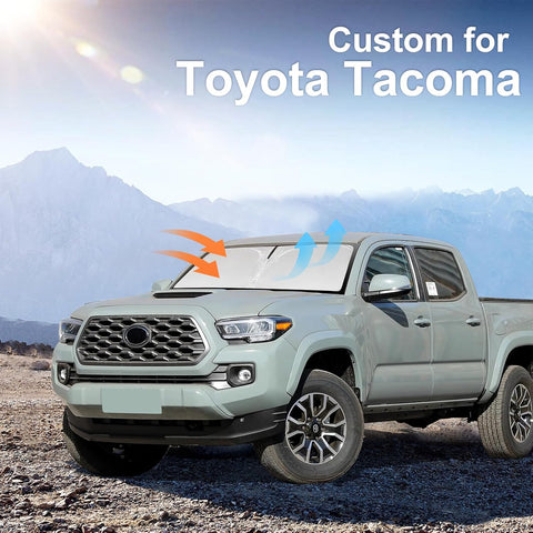 for Toyota Tacoma 2016-2024 2025 2026 Sun Shade Sunshade Windshield Cover
