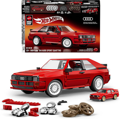 Mattel Brick Shop Mattel Brick Shop Elite '84 Audi Sport Quattro 10Y+ Building Game