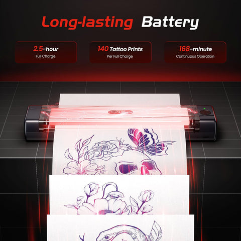 TATTMUSE Tattoo Stencil Printer Machine with 100pcs Transfer Paper