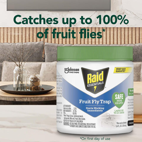 Raid Essentials Indoor Fruit Fly Trap, 5.4 oz