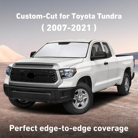 EcoNour Windshield Sunshade Compatible for Toyota Tundra 2007-2020 2021