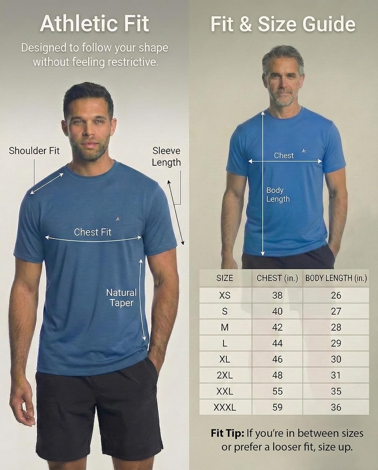 Arctic Cool Men’s Crew Neck Instant Cooling Moisture Wicking Performance UPF 50+ Short Sleeve Workout Shirt