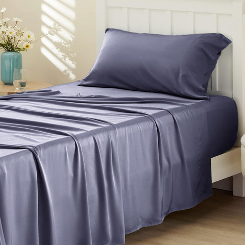 Bedsure PureWoven 100% Rayon Derived from Bamboo, Twin Bed Sheets, 3 Pieces