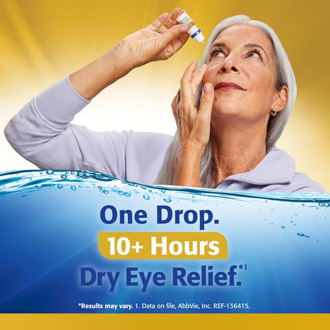 Refresh OPTIVE MEGA-3 PF Lubricant Eye Drops Preservative-Free Artificial Tears, 0.33 fl oz (10mL)