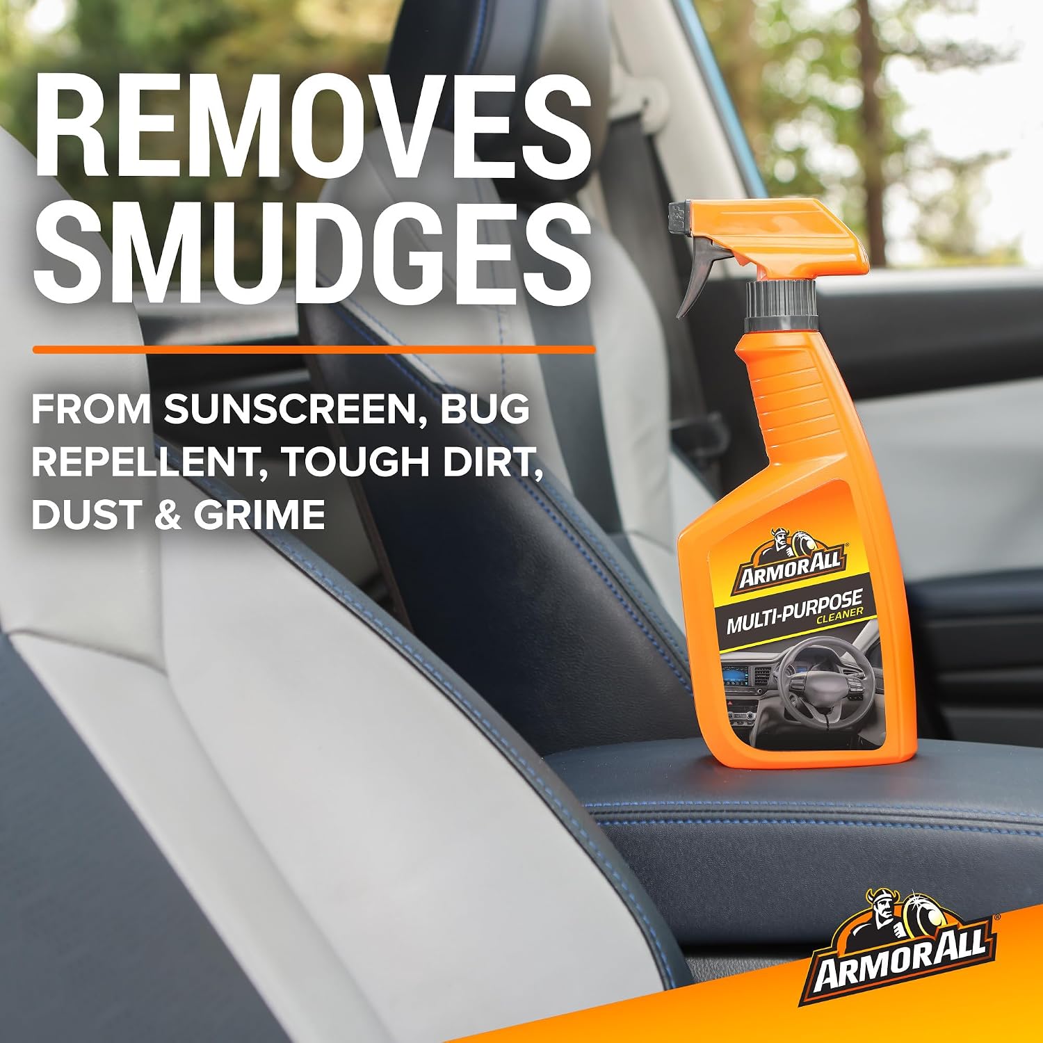 Armor All Multi-Purpose Car Cleaner Spray, New Car Scent, 16 Fl Oz