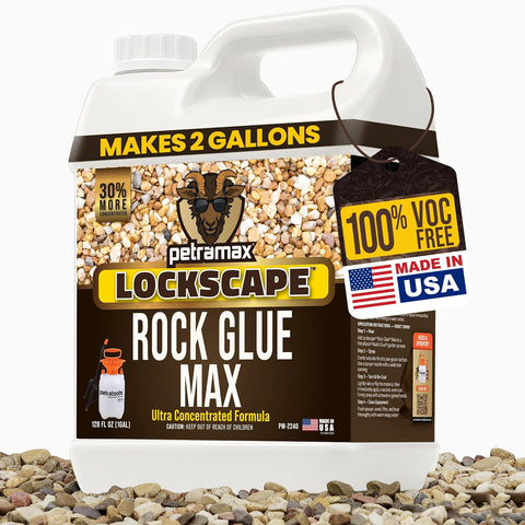Petra Max Rock Glue for Landscaping, 1 Gallon Concentrate