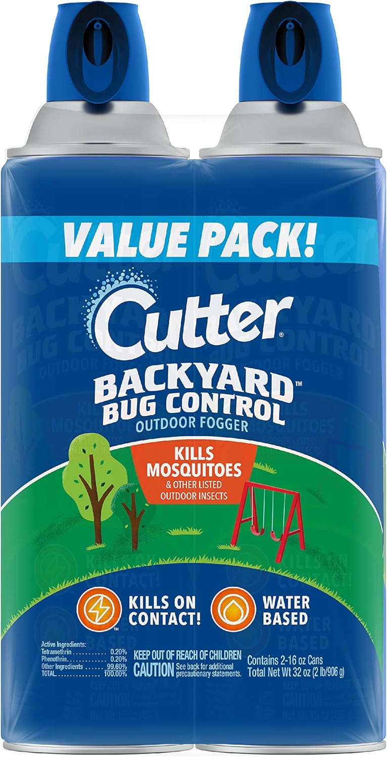 Cutter Backyard Bug Control Outdoor Fogger 16 Oz, 2 Pack