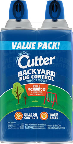 Cutter Backyard Bug Control Outdoor Fogger 16 Oz, 2 Pack