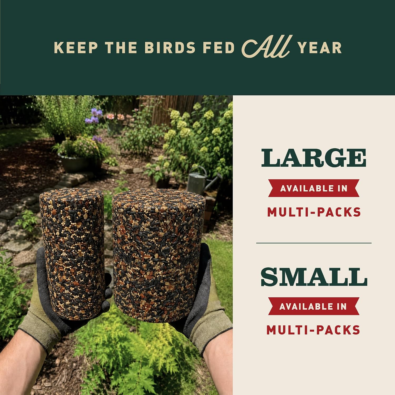 Mr. Bird WildBird Feast Cylinder, 4-Pack, 4 lbs