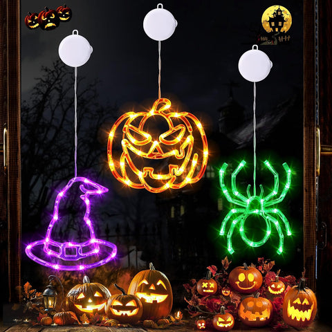 Joomer Battery Powered Halloween Window Lights Decorations 3 Pack