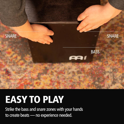 Meinl Percussion Cajon, MADE IN EUROPE — Sit-On Box Drum, Snare & Bass Tone