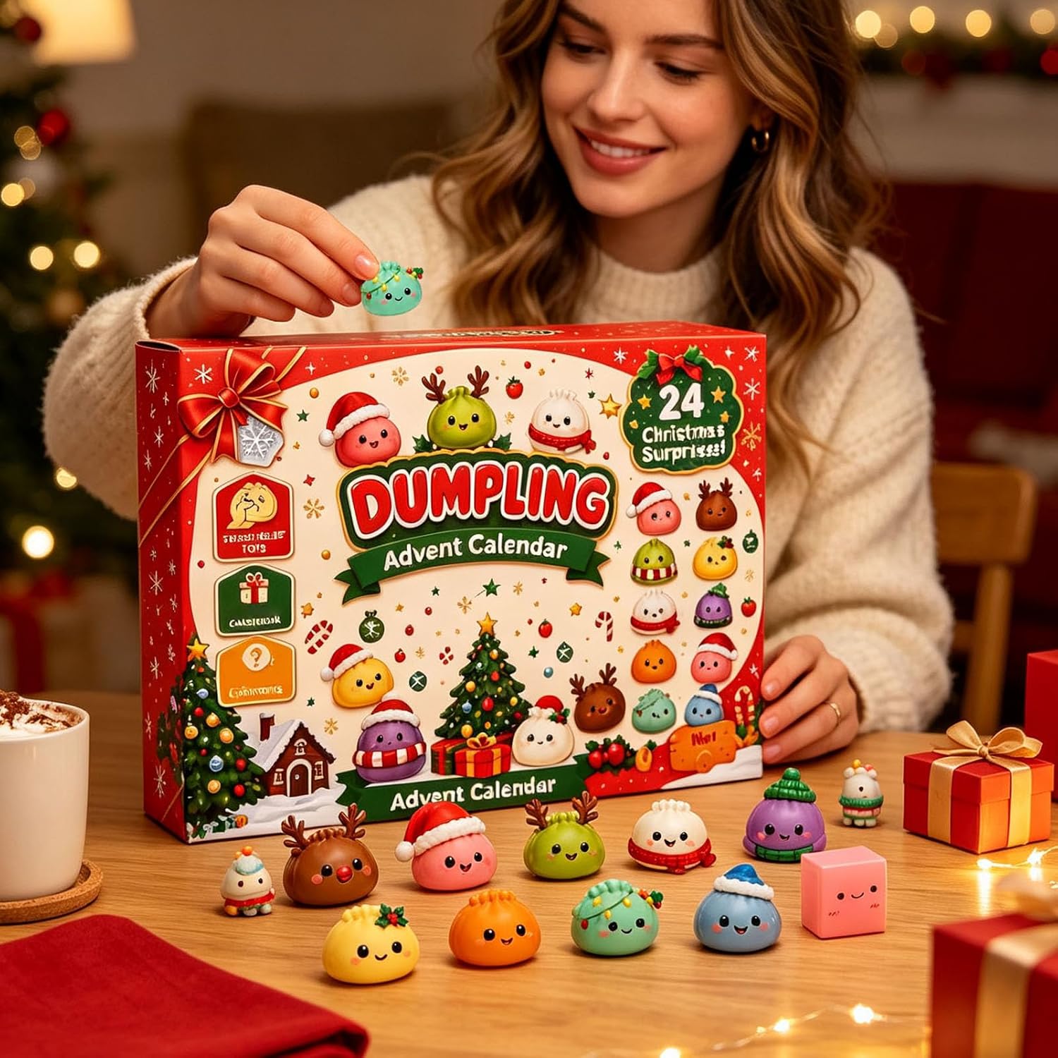 Squishies Advent Calendar 2026 Christmas Countdown Calendar，Style A