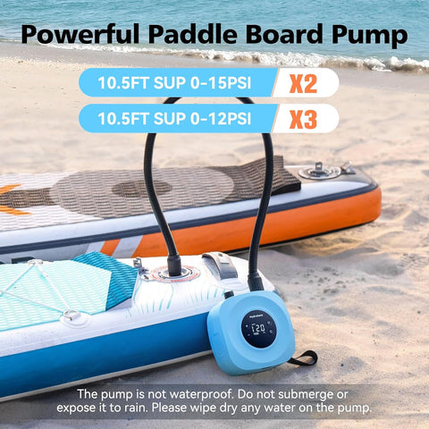 Hydrohero Electric Paddle Board Pump, 20 PSI Rechargeable SUP Pump