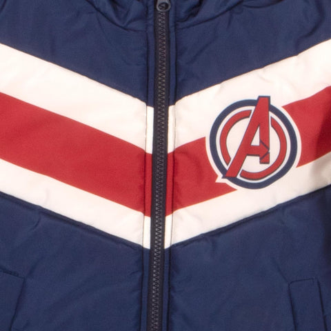Marvel Spider-Man & Avengers Boys Winter Coat - Graphic Print Puffer Jacket for Kids