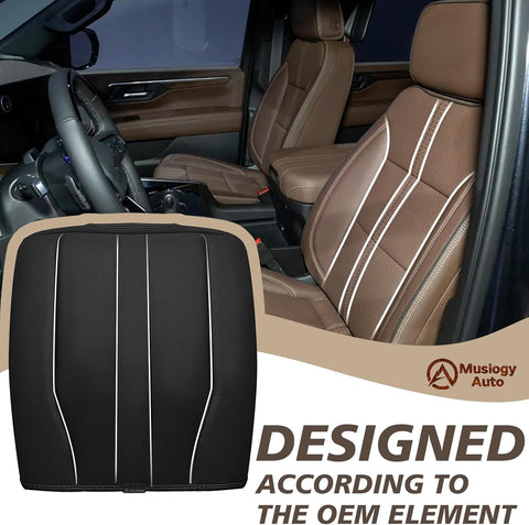 Muslogy Armrest Cover for Silverado Sierra 2019-2026, Regular Thick, Bucket