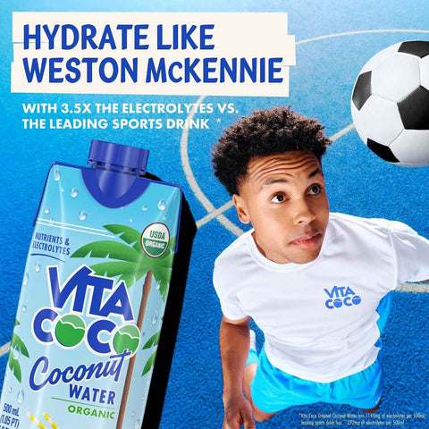 Vita Coco Organic Coconut Water, Original, 16.9 Oz (Pack of 12)