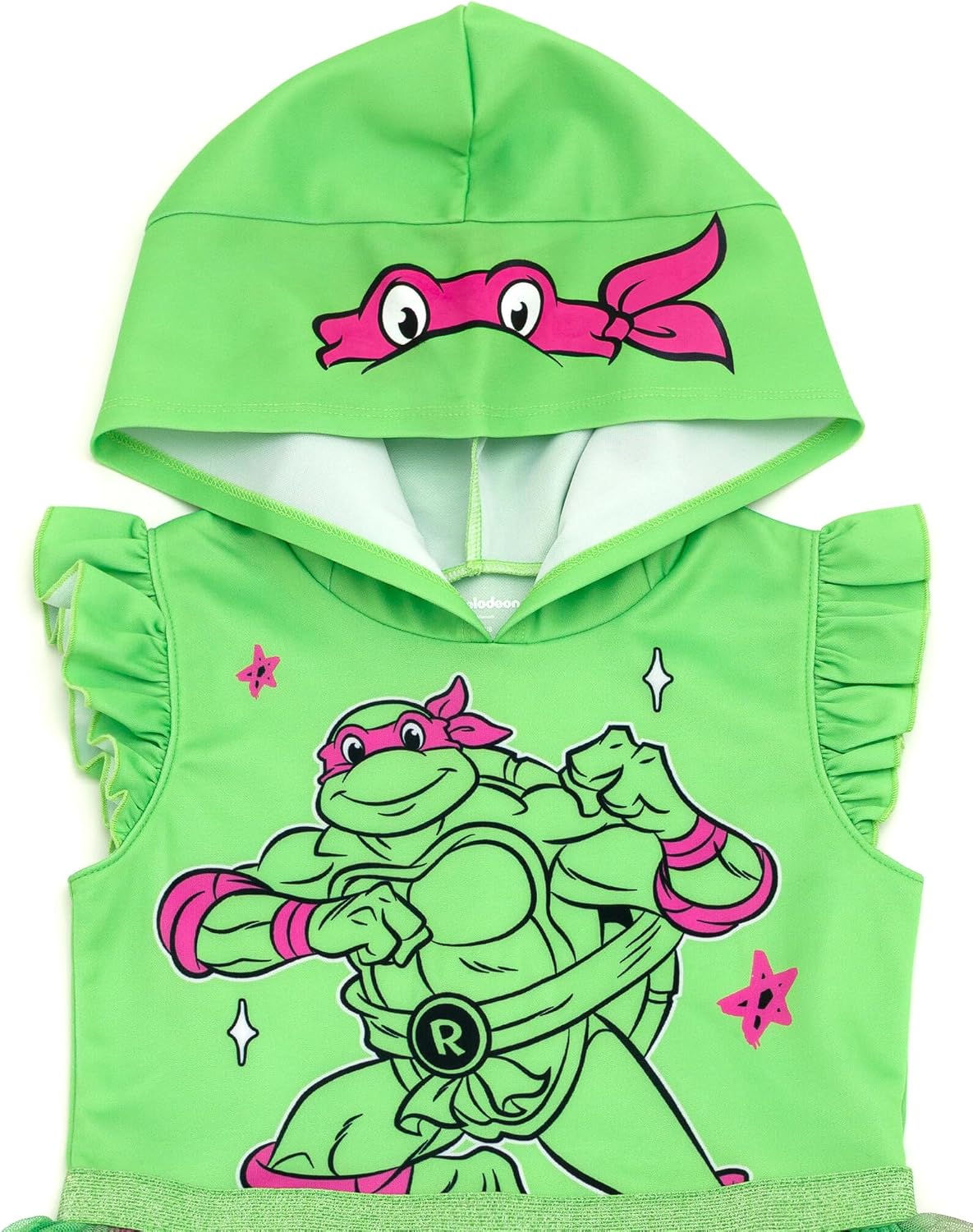 Teenage Mutant Ninja Turtles Girls Scuba Cosplay Hooded Tulle Tutu Dress Toddler to Big Kid Sizes (2T - 10-12)