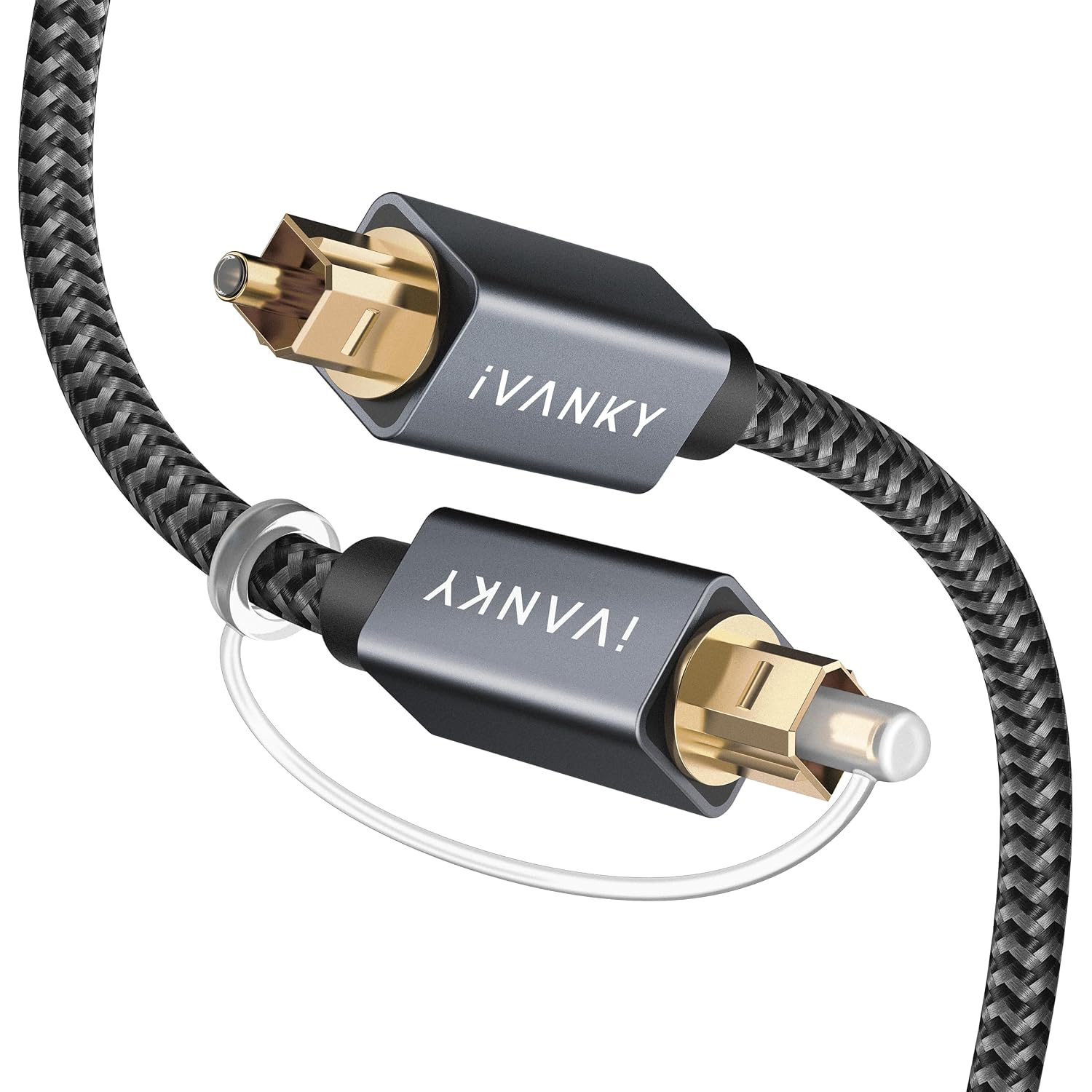 IVANKY Optical Audio Cable 10ft, Toslink Fiber Optic S/PDIF Digital Audio