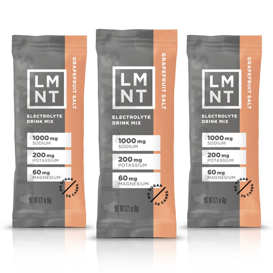 LMNT Zero-Sugar Electrolytes - Grapefruit Salt - Hydration Powder Packets | No Dodgy Ingredients | Keto & Paleo Friendly | 30 Sticks