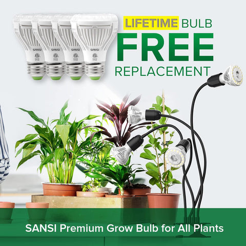 SANSI LED Grow Lights for Indoor Plants, 600W Full Spectrum Plant Light