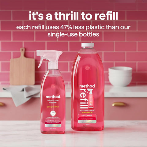method All-Purpose Cleaner Refill, Pink Grapefruit, 68 fl oz