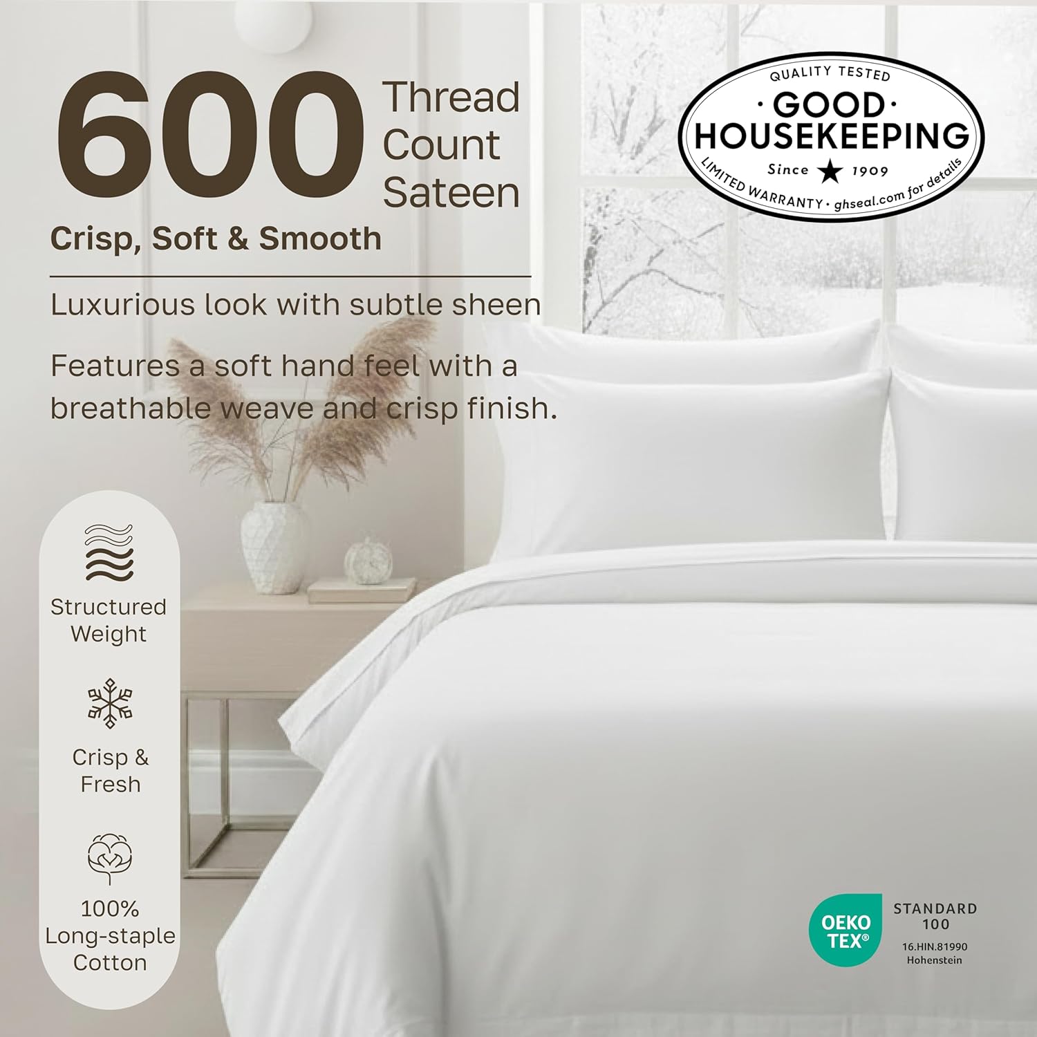 California Design Den 600 Thread Count Twin Size Sheet Set, 3 Pcs Set, Teal