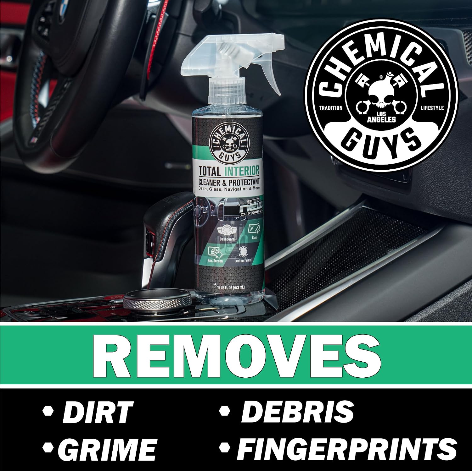 Chemical Guys, Total Interior Cleaner & Protectant, New Car Scent, 16 oz