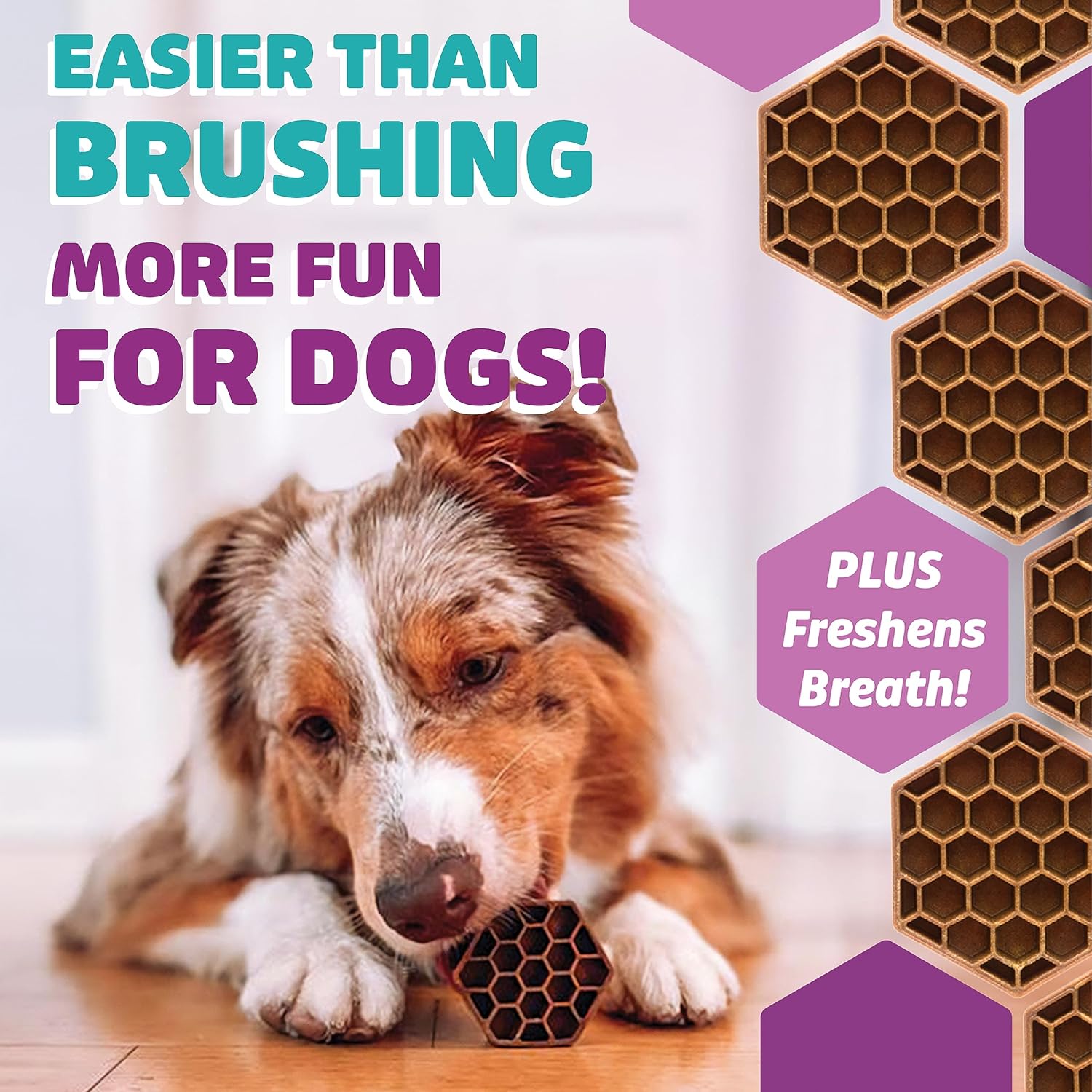Yummy Combs Dog Dental Treats – Vet VOHC Approved – Delicious Chicken Protein – Removes Tartar with Cleaning Comb Shape – Dental Dog Treats for Small Dogs (24oz, 42 Count)