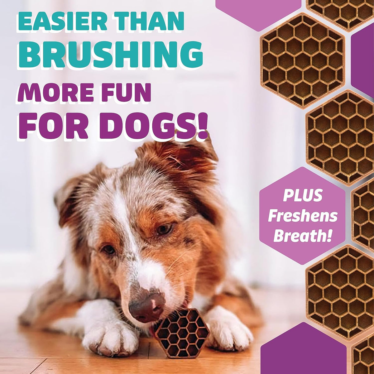 Yummy Combs Dog Dental Treats – Vet VOHC Approved – Delicious Chicken Protein – Removes Tartar with Cleaning Comb Shape – Dental Dog Treats for Small Dogs (24oz, 42 Count)
