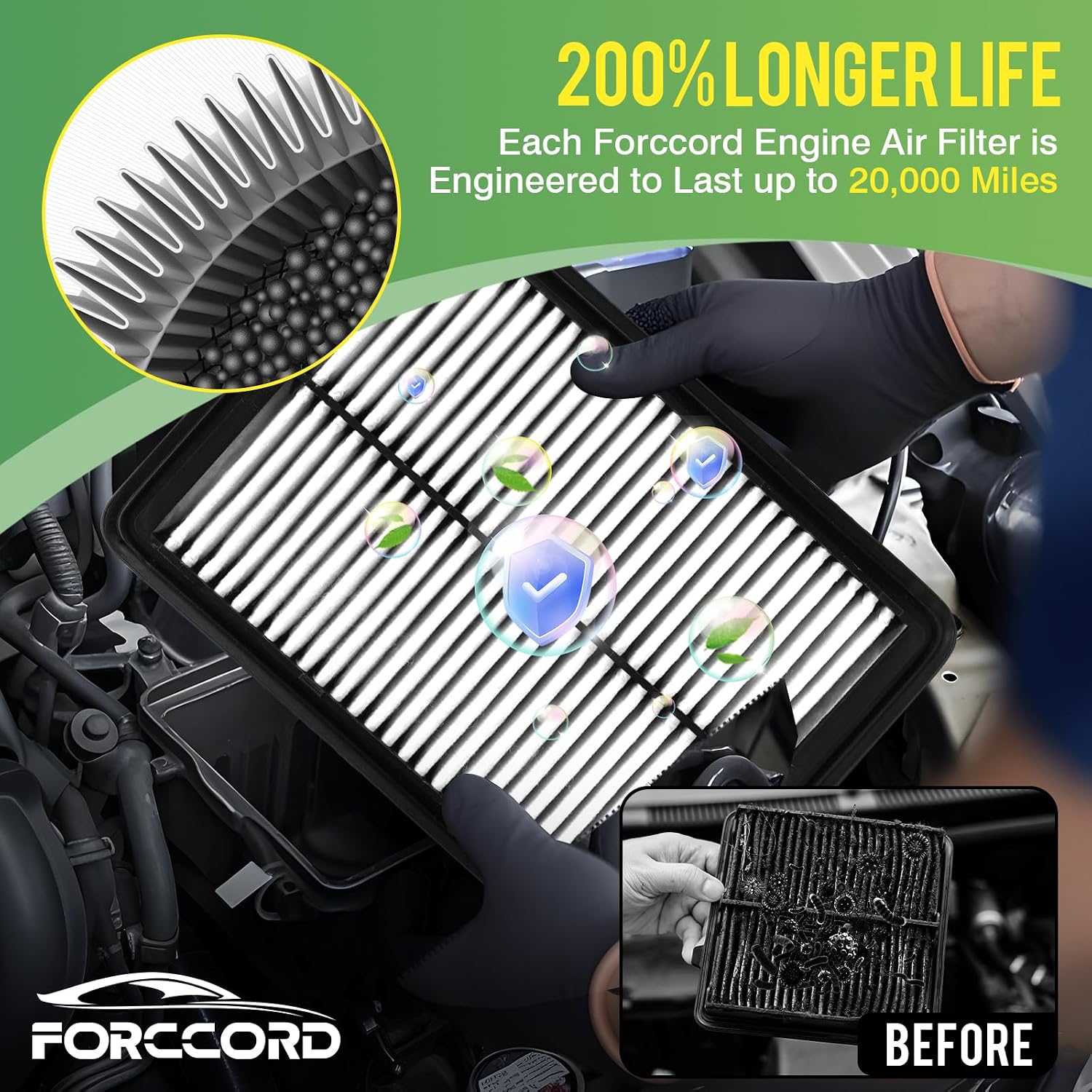 Cabin & Engine Air Filter Combo for Mazda 3 2019-2026, CX-30 2019-2026