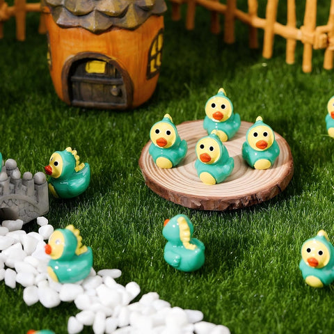 30 Pcs Dinosaur Ducks, Mini Dinosaur Resin Ducks Bulk
