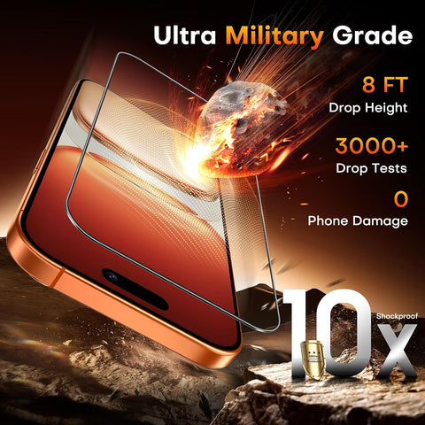 TOCOL for iPhone 17 Pro Max Screen Protector, Clear