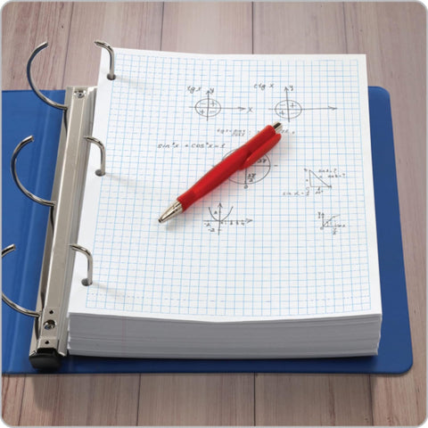 Oxford Filler Paper, 8-1/2" x 11", 4 x 4 Graph Rule, 3-Hole Punched, Loose-Leaf Paper for 3-Ring Binders, 400 Sheets Per Pack (62360),White (Pack of 10)