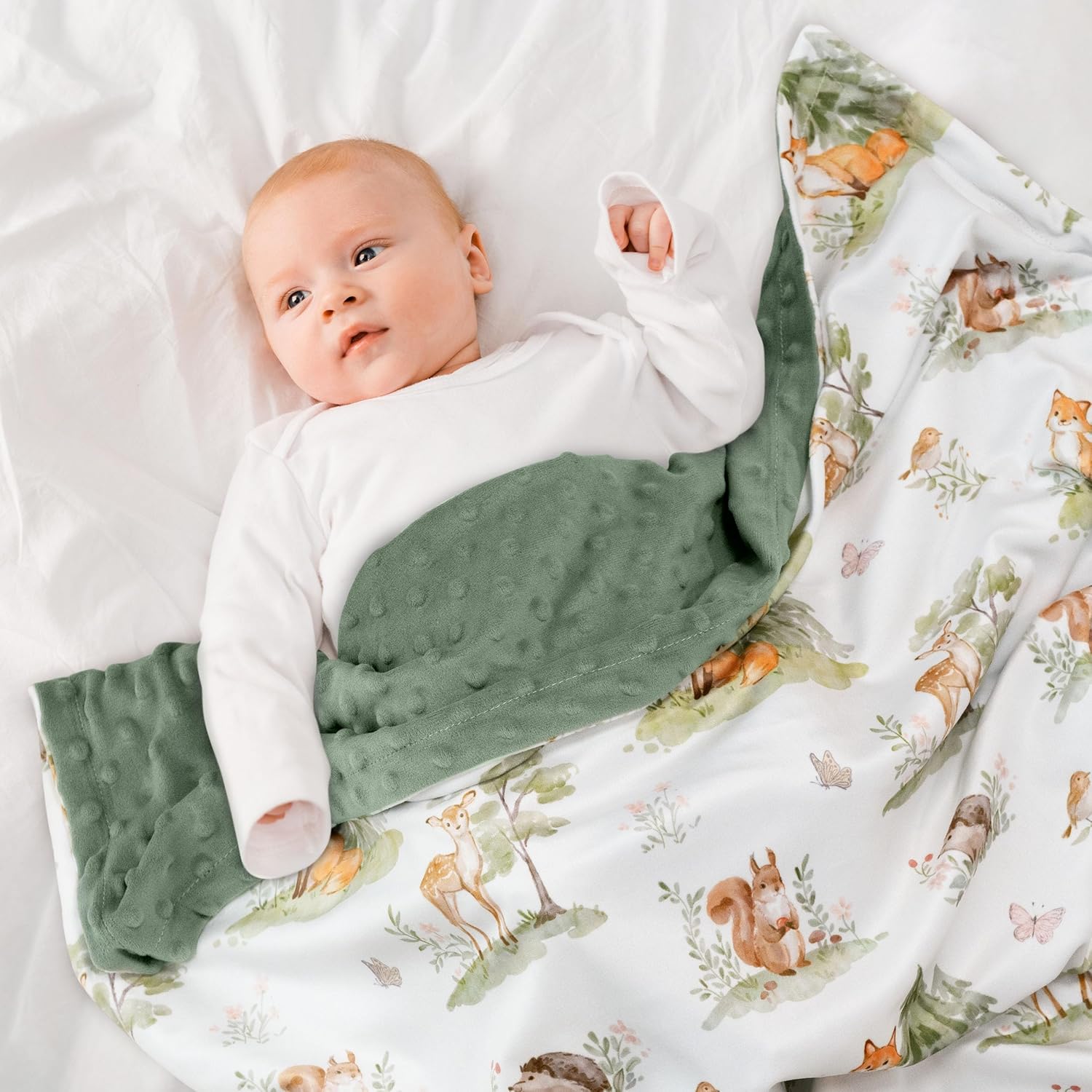 Fleece Baby Blankets for Girls & Boys, Infant Toddler Blanket
