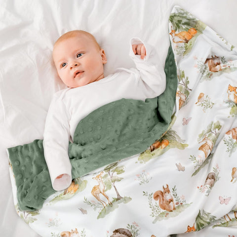 Fleece Baby Blankets for Girls & Boys, Infant Toddler Blanket