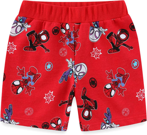 Marvel Spidey and His Amazing Friends Boys Short Sleeve T-Shirt and French Terry Shorts Set for Toddlers
